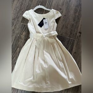 Polo girls size 6 off white, corduroy dress